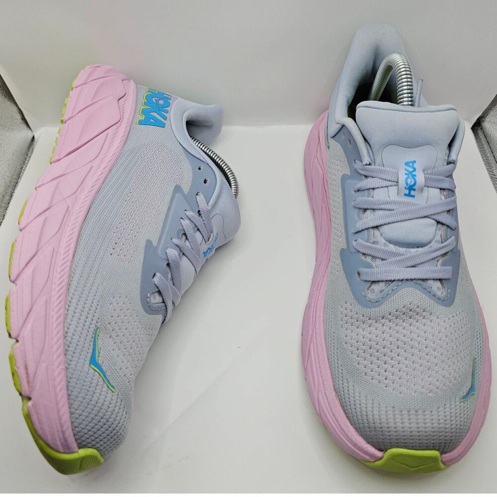 Hoka One One Arahi 7 Gull Pink Twilight Womens 10B UK 8.5 Running Shoes Sneakers